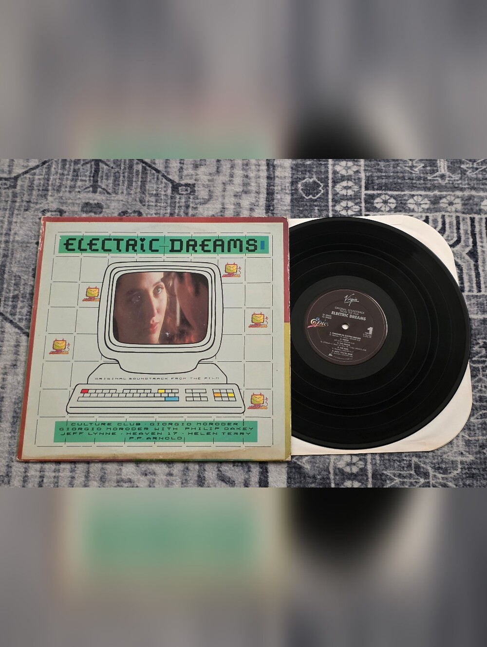 Electric Dreams Original Soundtrack LP Vinyl 1984 Epic Records rare Sterling vtg